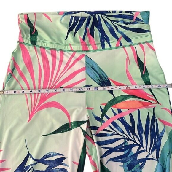 Reel Legends Womens Tropical Print Palazzo Pants L Polyester/Spandex - Picture 6 of 11